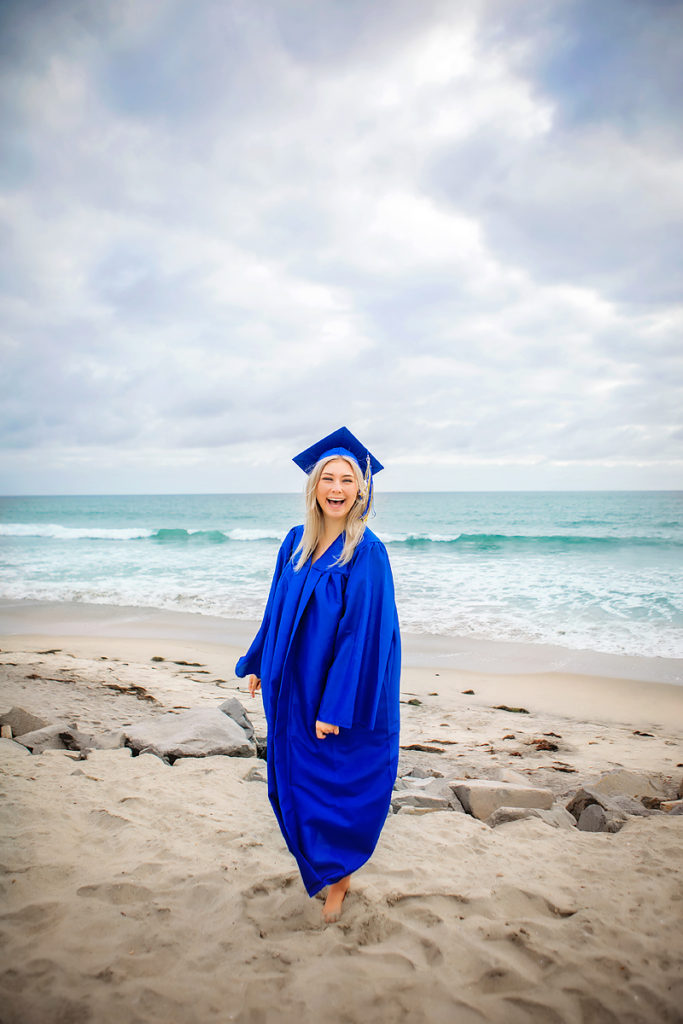 Graduation beach portraits 