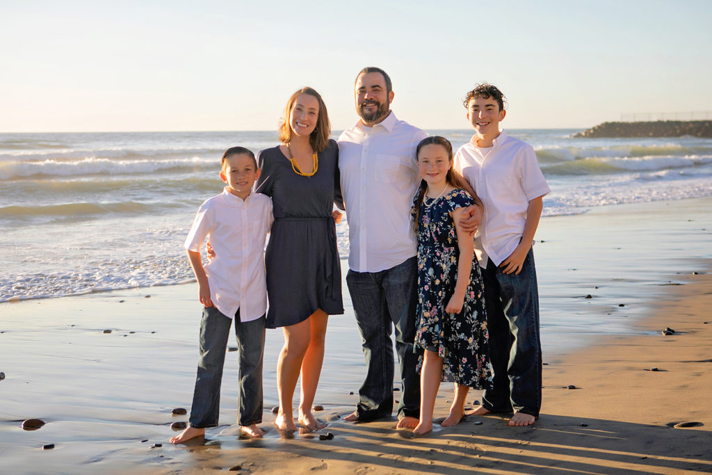 Family beach photos in San Diego California. 