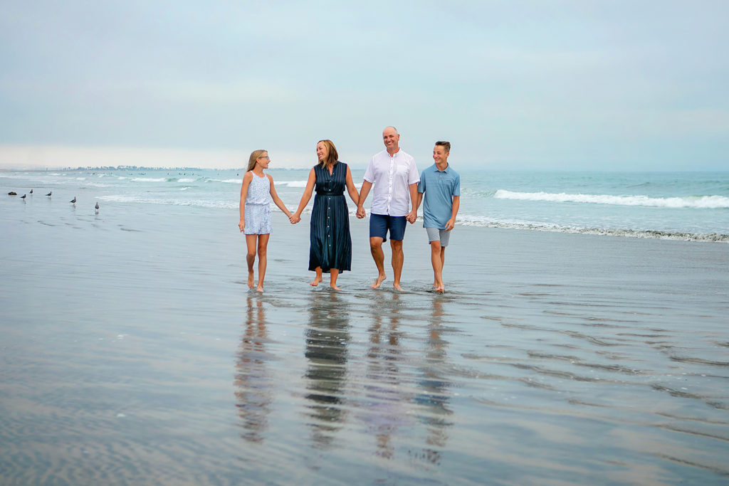 San Diego Beach Family Photographer portrait for their session with Kristin Rachelle Photography