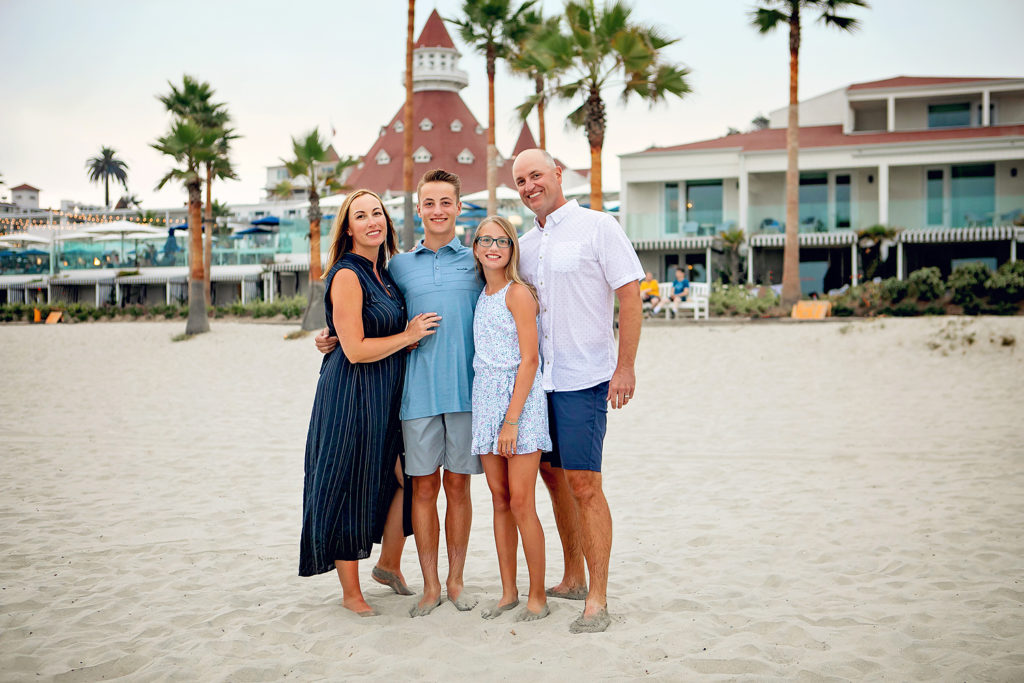 Coronado Beach Family Photographer portrait for their session with Kristin Rachelle Photography