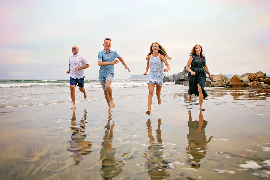 San Diego Beach Family Photographer portrait for their session with Kristin Rachelle Photography