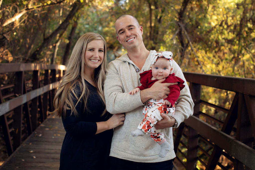 Photo of Family on bridge for their Portrait Session in San Diego, CA with Kristin Rachelle Photography