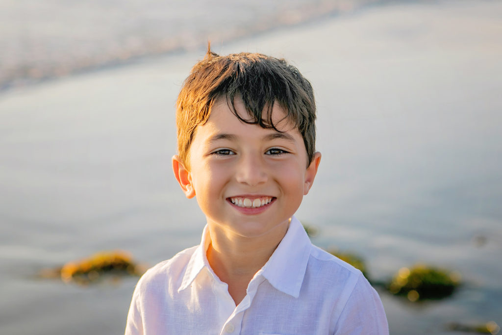 Childrens portrait of young child for his photo session on Carlsbad Beach with Kristin Rachelle Photography