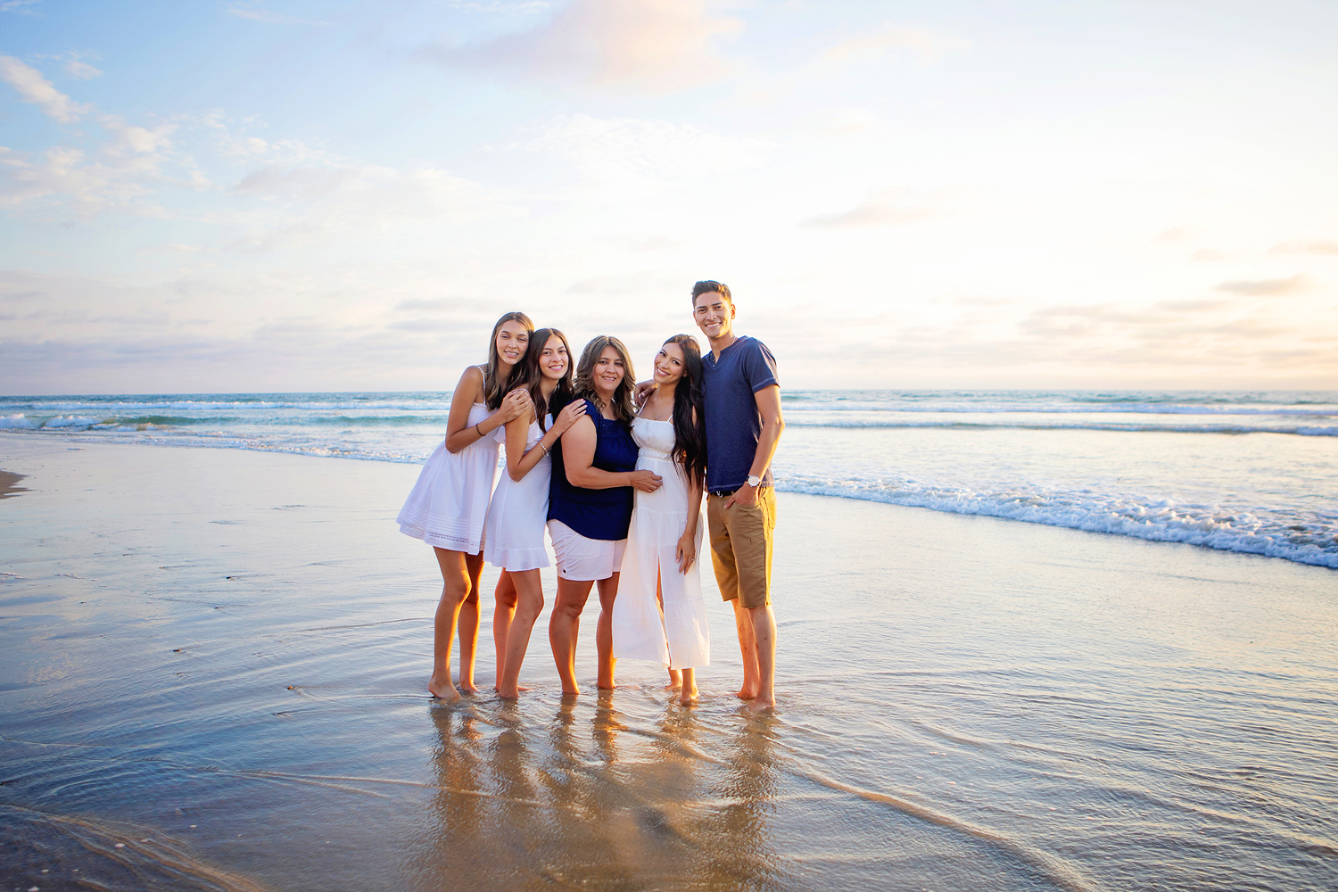 San Diego Beach Family Portrait