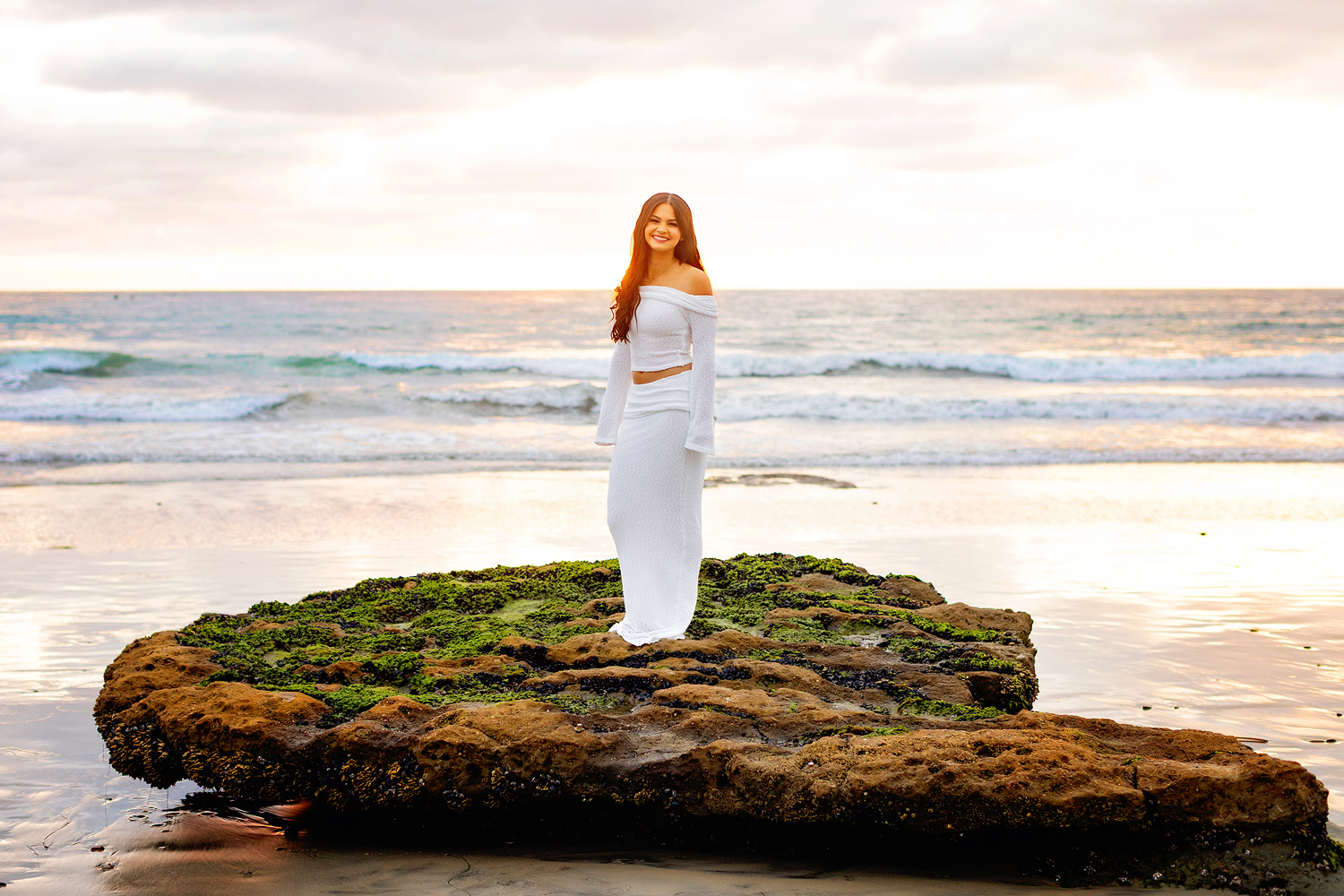 Del Mar Senior Pictures at sunset