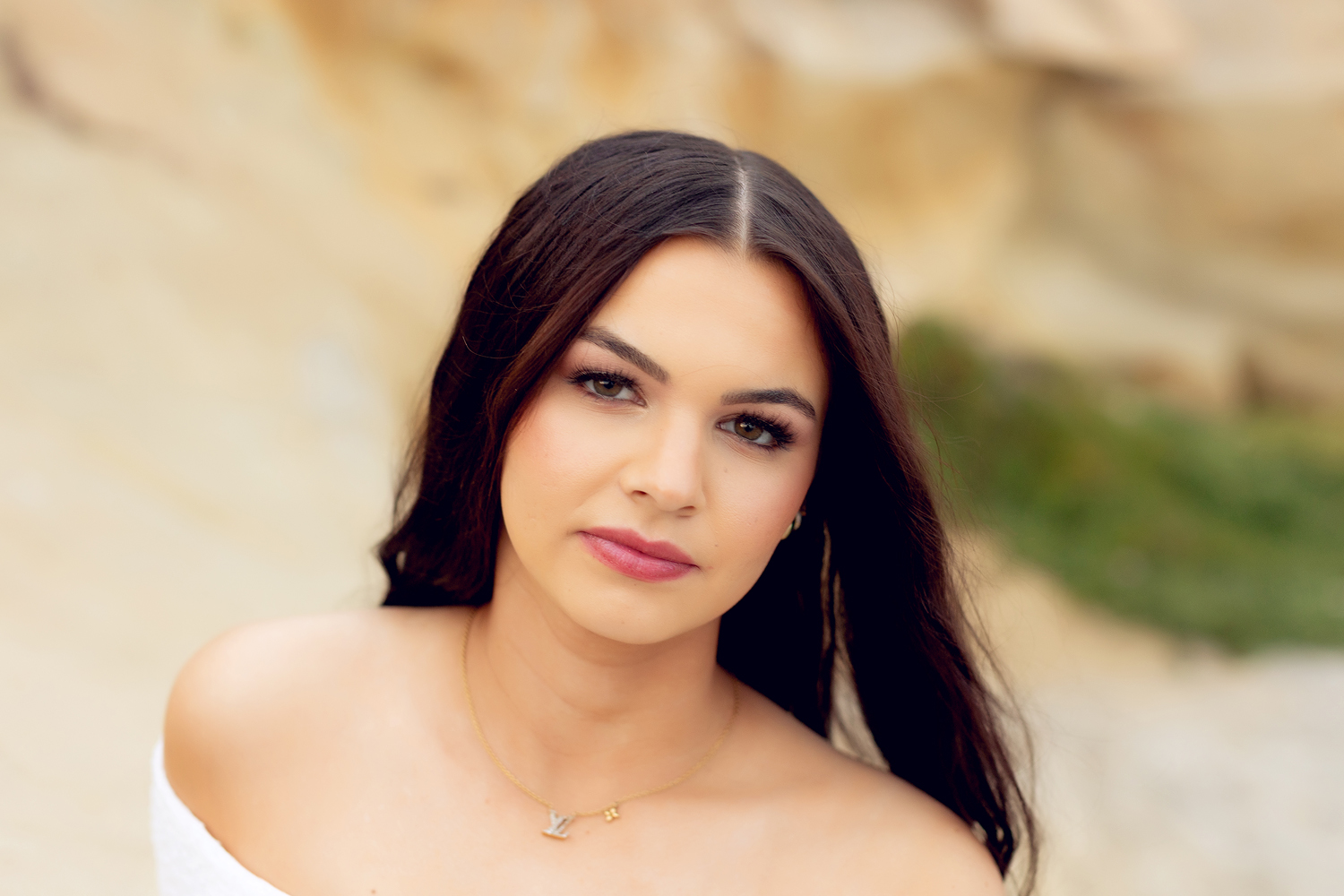 San Diego senior portrait at sunset on the beach